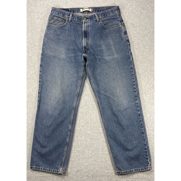 Levi's Strauss Co 550 Mens Jeans Blue 34x29 Relaxed Fit Faded Distressed Denim - Picture 1 of 16
